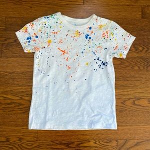 EUC. J. Crew Crewcuts splatter style t-shirt. Size 6-7